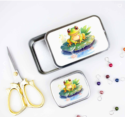 Exclusive Down Cellar Studio & BostonJen 2023 Splash Pad Party Frog Tin