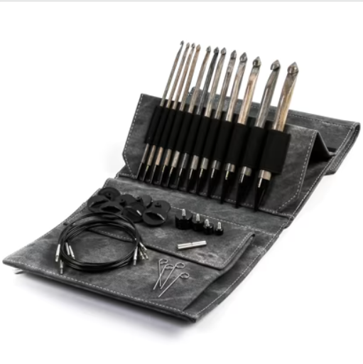 LYKKE Driftwood 6" Interchangeable Crochet Hooks Set