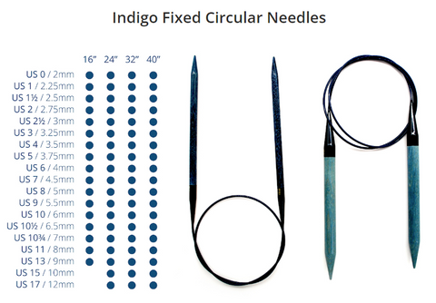 INDIGO 24" Circular Needles