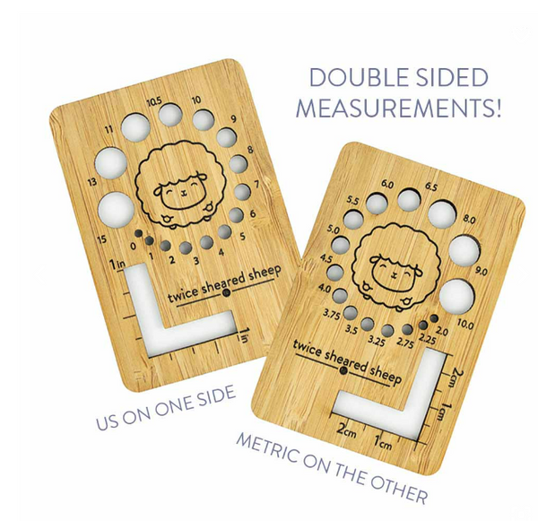 Knitting Needle Gauge Ruler – Chubby Sheep
