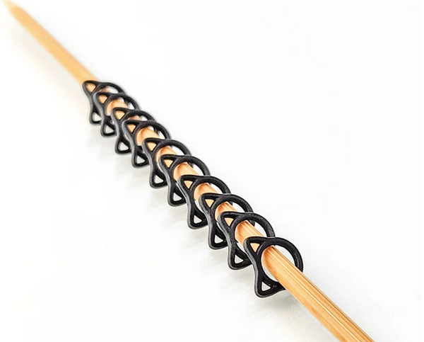 Solid Cats Simple Stitch Markers - Black