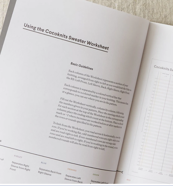 Sweater Worksheet Journal