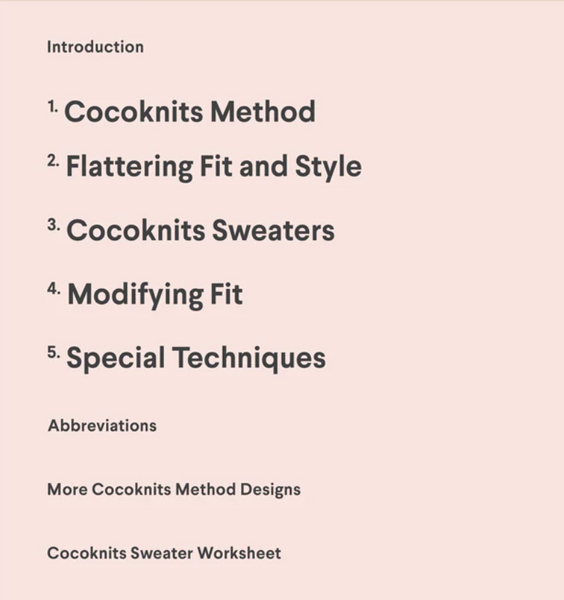 COCOKNITS | Cocoknits Sweater Workshop