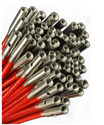 TWIST Red Cables - 50" (125 cm)
