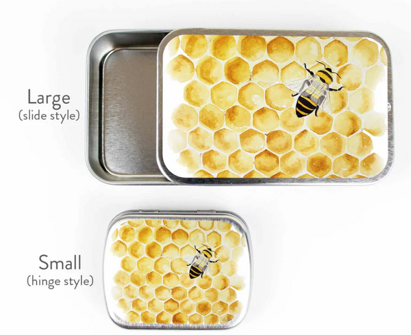 Honey Bee Stitch Marker Tin