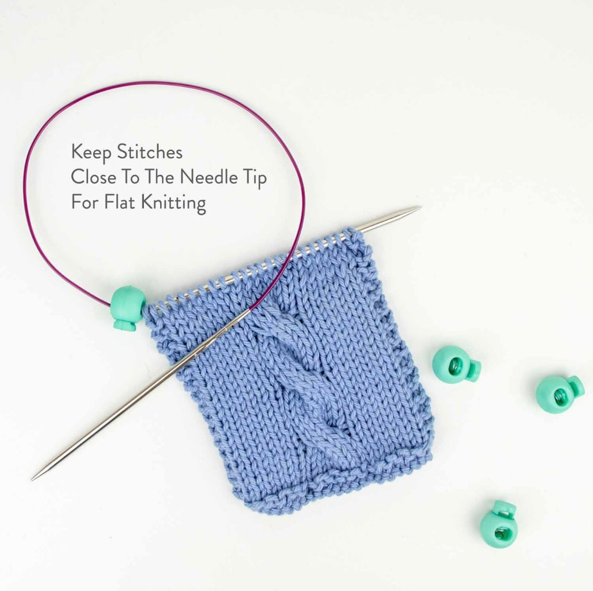 Knit Extension Cords - Stitch Holder Cords - Twice Sheared Sheep
