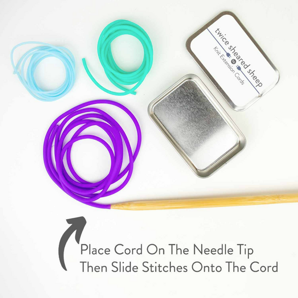 Knit Extension Cords – Stitch Holder Cords