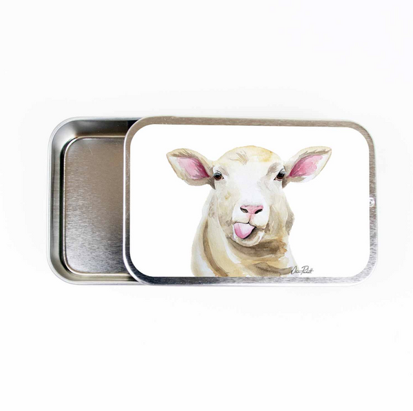 Sassy Sheep Stitch Marker Tin