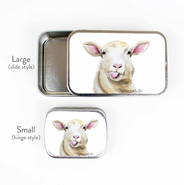 Sassy Sheep Stitch Marker Tin