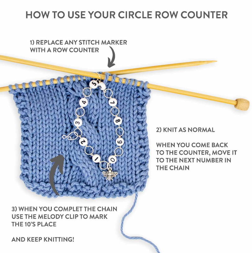 Using Knitting Row Counters