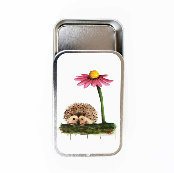 Hedgehog Stitch Marker Tin