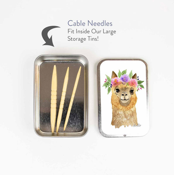 Shortie Bamboo Cable Needles for Knitting