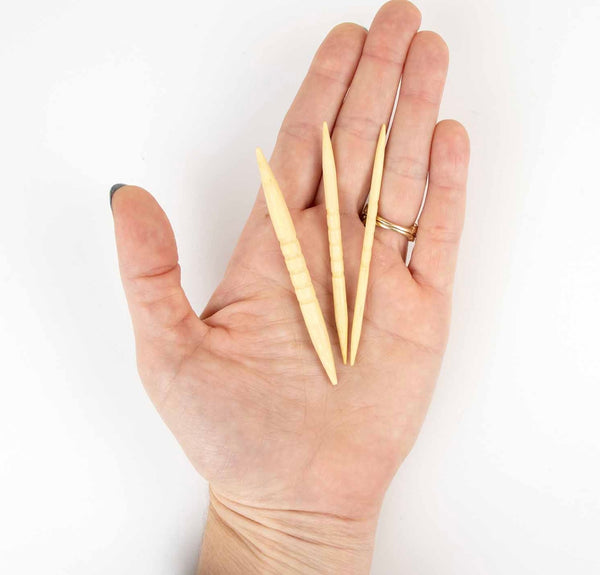 Shortie Bamboo Cable Needles for Knitting