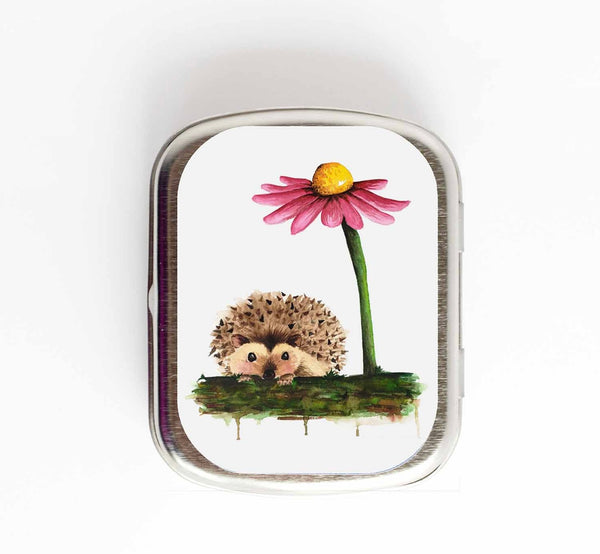 Hedgehog Stitch Marker Tin