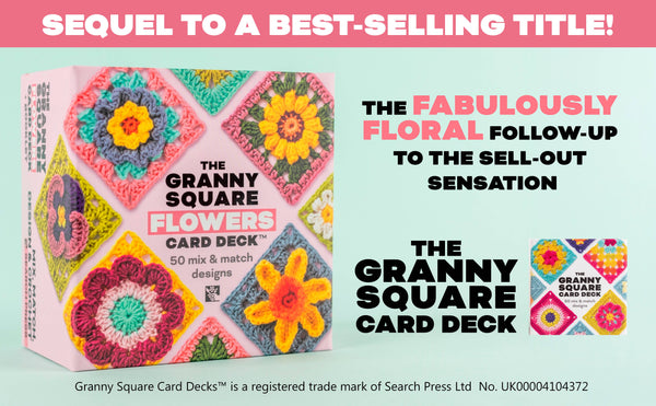 Granny Square Flowers Card Deck