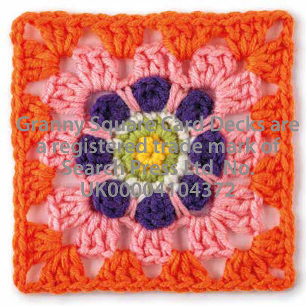 Granny Square Flowers Card Deck