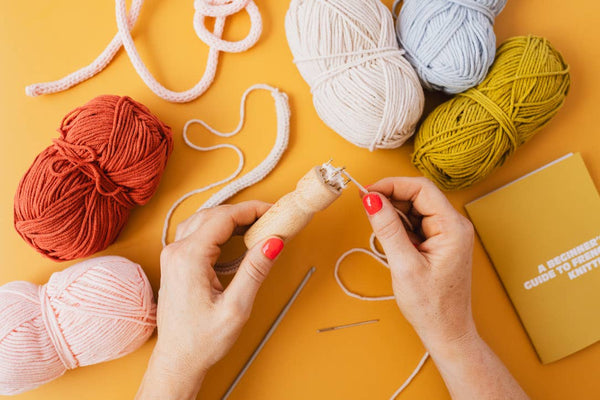 COTTON CLARA | French Knitting Bobbin – Wooden Dolly