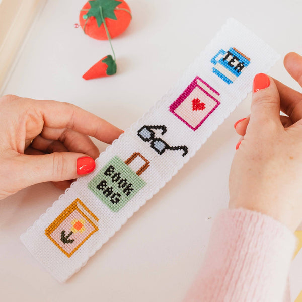 COTTON CLARA |  Bookish Counted Cross Stitch Bookmark Kit