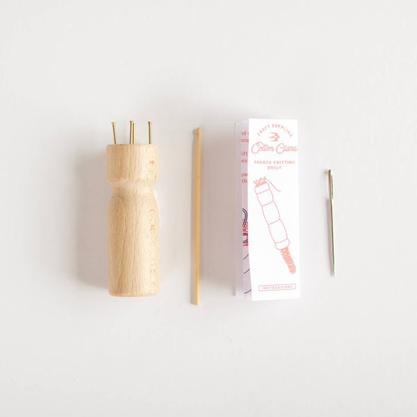 COTTON CLARA | French Knitting Bobbin – Wooden Dolly