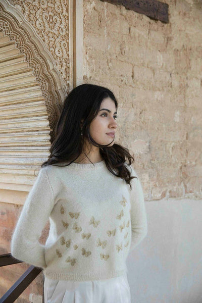 LAINE | Memory Lane: Embellished Knits to Cherish