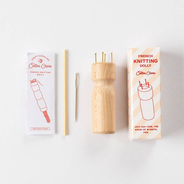 COTTON CLARA | French Knitting Bobbin – Wooden Dolly