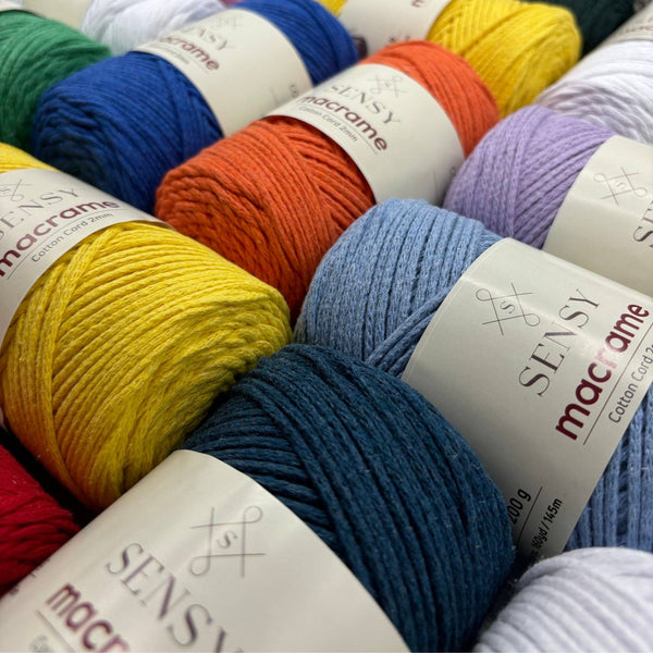 SENSY | Cotton Macrame Cord - 2 mm