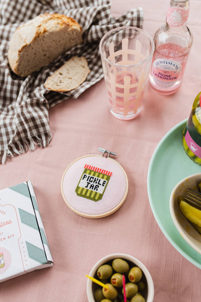 COTTON CLARA | Pickle Jar Cross Stitch Kit