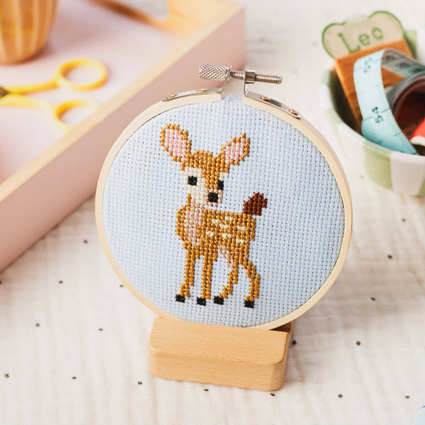 COTTON CLARA | Beginner Baby Deer Fawn Cross Stitch Kit