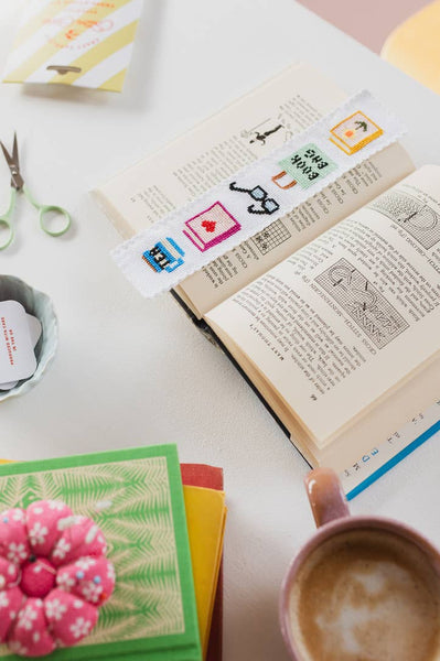 COTTON CLARA |  Bookish Counted Cross Stitch Bookmark Kit