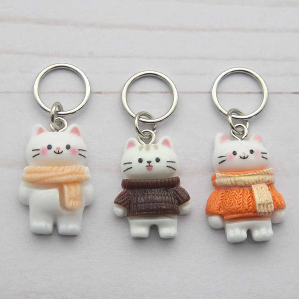 FOX & PINE | Cozy Cat Stitch Markers