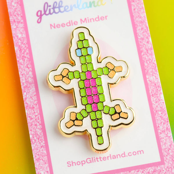GLITTERLAND | Beaded Lizard Needle Minder