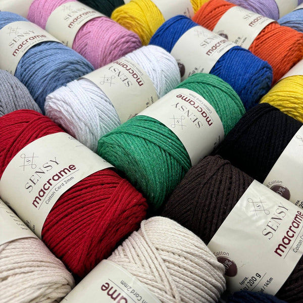 SENSY | Cotton Macrame Cord - 2 mm