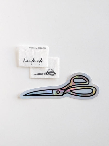 INTENSELY DISTRACTED | Cotton Luxe Labels - Handmade. Scissors.