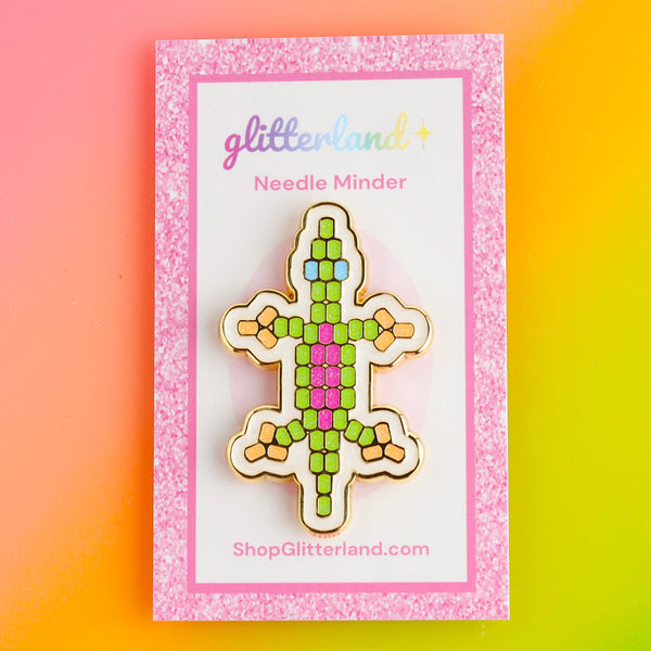 GLITTERLAND | Beaded Lizard Needle Minder