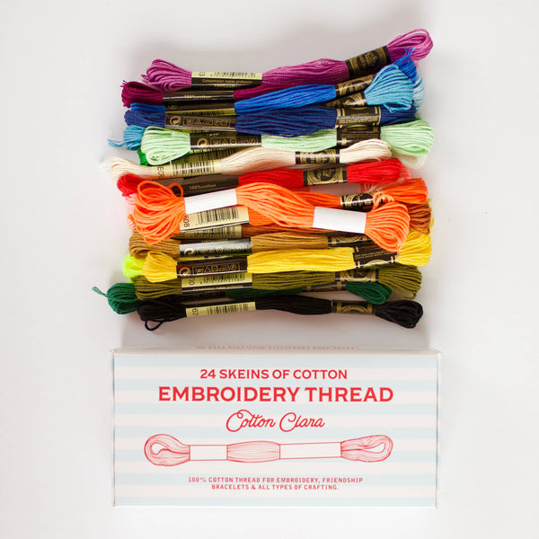 COTTON CLARA | 🌈 24 Cotton Embroidery Skeins Bumper Pack