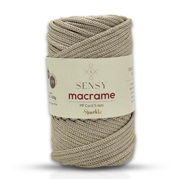 SENSY | Macrame Cord Sparkle - 5 mm
