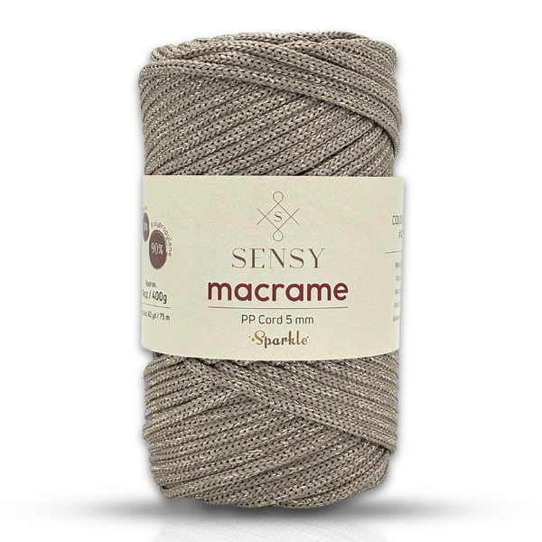 SENSY | Macrame Cord Sparkle - 5 mm