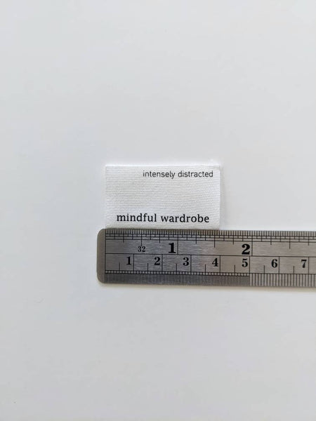 INTENSELY DISTRACTED | Cotton Luxe Labels - Mindful Wardrobe