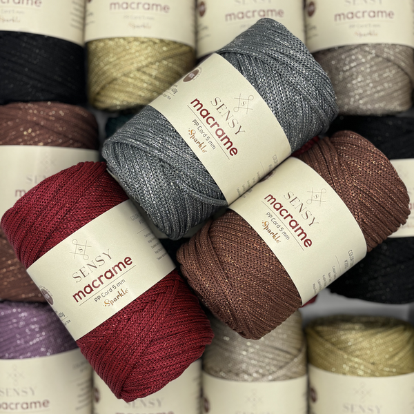 SENSY | Macrame Cord Sparkle - 5 mm