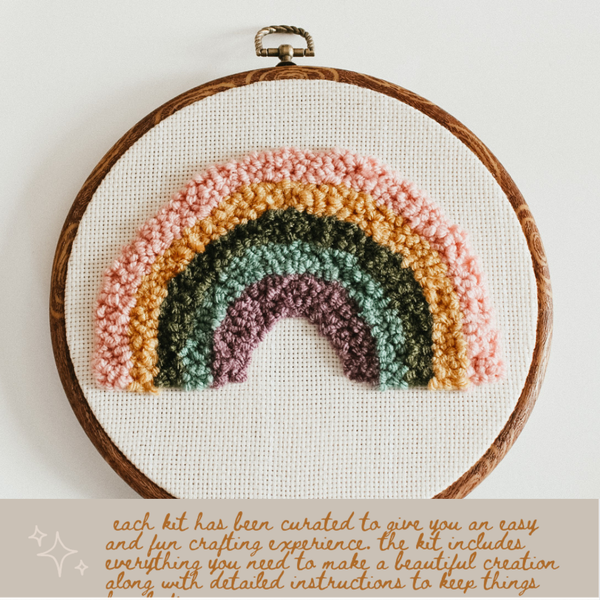 HOMEBODY DIY | Rainbow Beginner DIY Punch Needle Kit