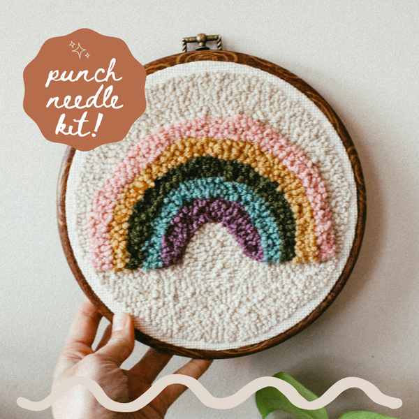 HOMEBODY DIY | Rainbow Beginner DIY Punch Needle Kit
