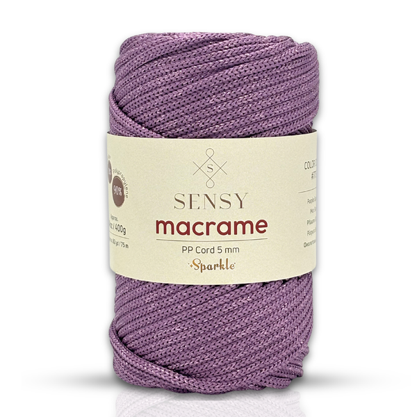 SENSY | Macrame Cord Sparkle - 5 mm