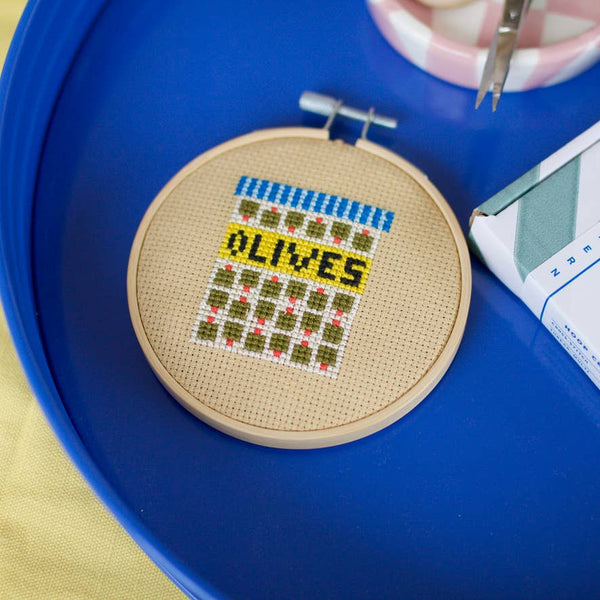 COTTON CLARA | Olives Cross Stitch Kit