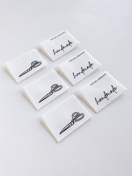 INTENSELY DISTRACTED | Cotton Luxe Labels - Handmade. Scissors.