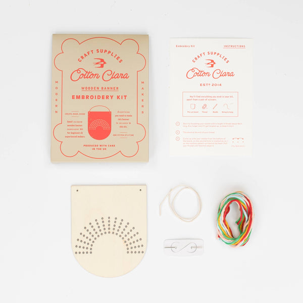 COTTON CLARA | Rainbow Embroidery Board Kit