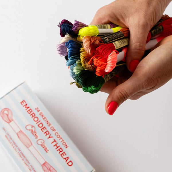 COTTON CLARA | 🌈 24 Cotton Embroidery Skeins Bumper Pack