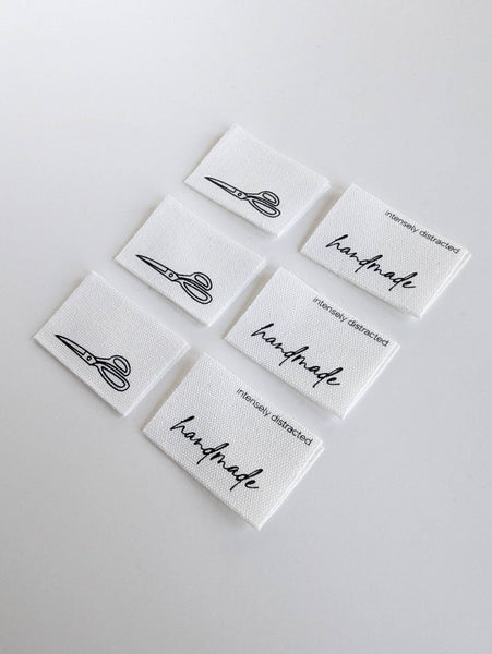 INTENSELY DISTRACTED | Cotton Luxe Labels - Handmade. Scissors.