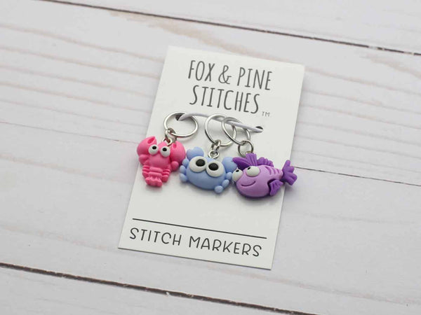 FOX & PINE | Under The Sea Stitch Markers