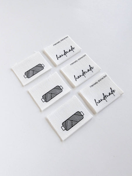 INTENSELY DISTRACTED | Cotton Luxe Labels - Handmade. Thread.