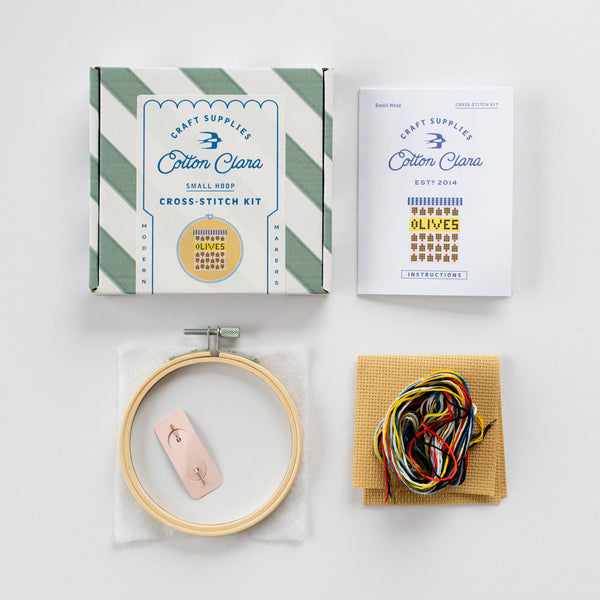 COTTON CLARA | Olives Cross Stitch Kit